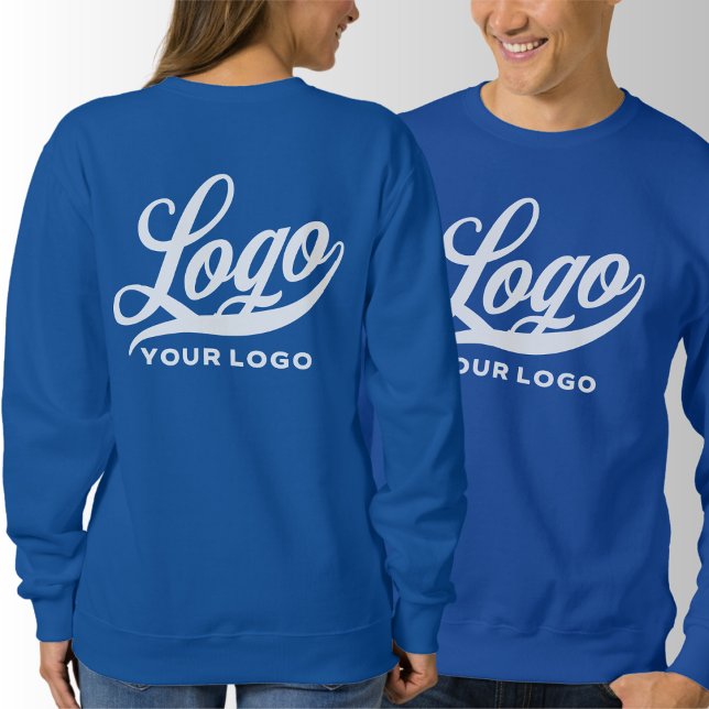 Front +Back print. Business logo Royal Men Women Sweatshirt (Creator Uploaded)