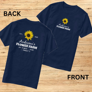 Front & Back Print Farm/Family Name Est. Year T-Shirt