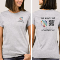 Front Back Printed Business QR Code & Company Logo