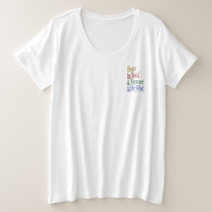 Front (corner)- Magical Horace Quote Plus Size Tee