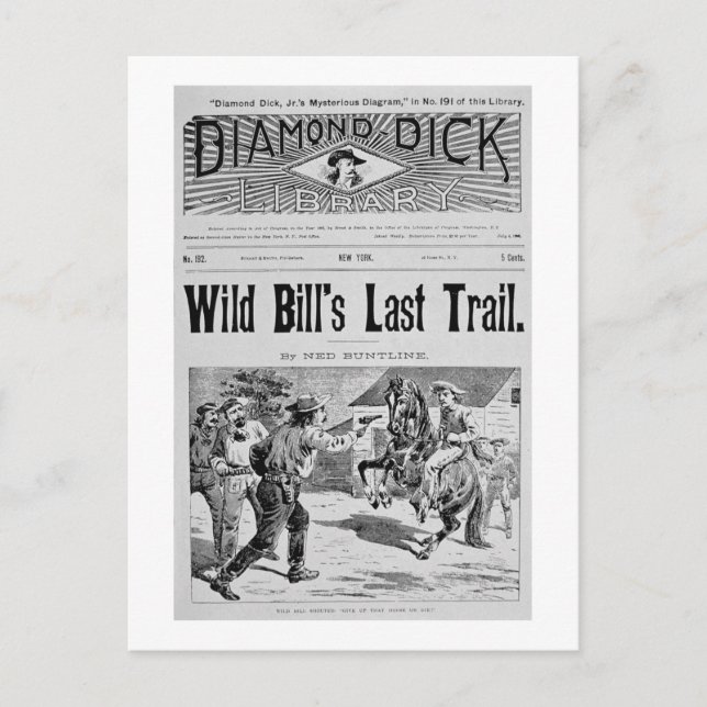 Front cover of 'Wild Bill's Last Trail', a Ned Bun Postcard (Front)