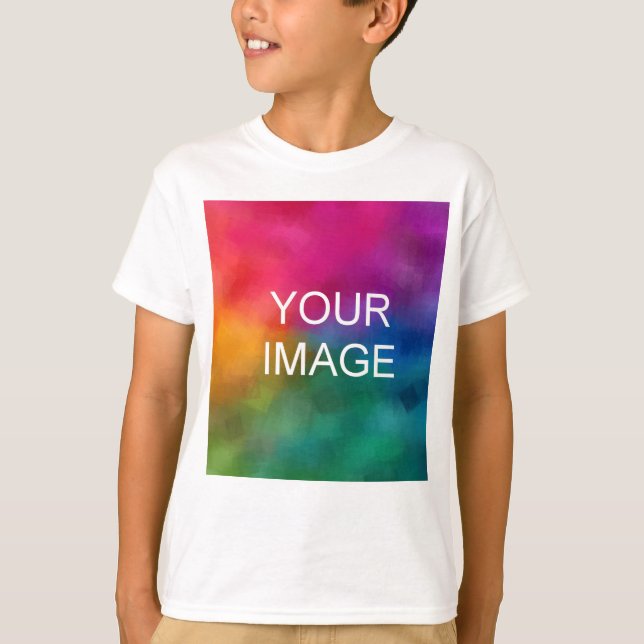 Front Design Add Image Text Custom Kids Boys T-Shirt (Front)