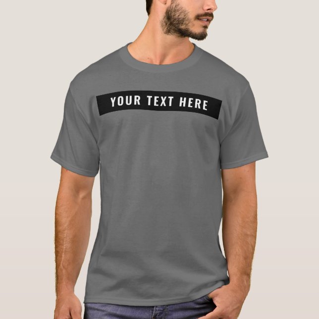 Front Design Template Add Your Text Men's Basic T-Shirt (Front)