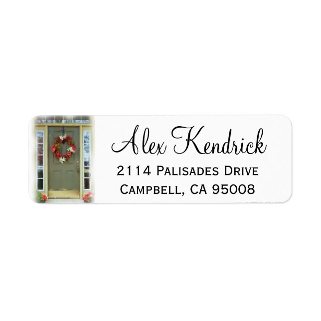 Front Door Address Label (Front)