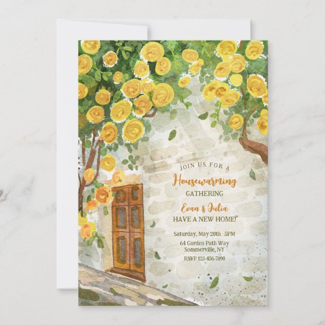 Front Door Housewarming Party Invitation (Front)