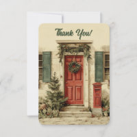 Front Door Mailbox Postal Carrier Thank You Card