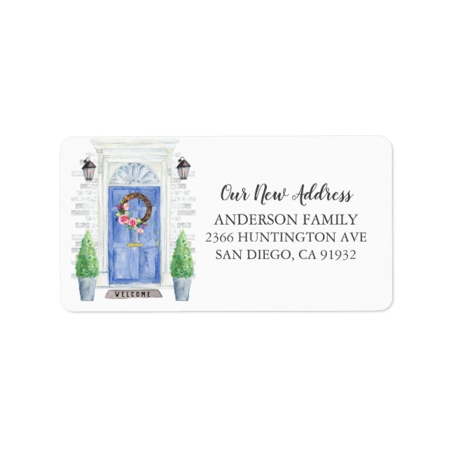Front Door New Address Return Address Label (Front)