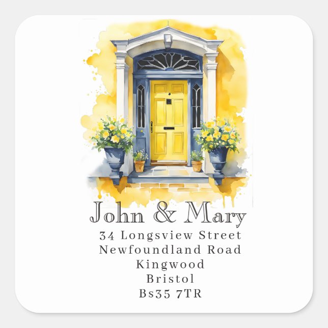  Front Door Return Address Sticker | Custom (Front)