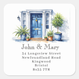 Front Door Return Address Sticker Custom
