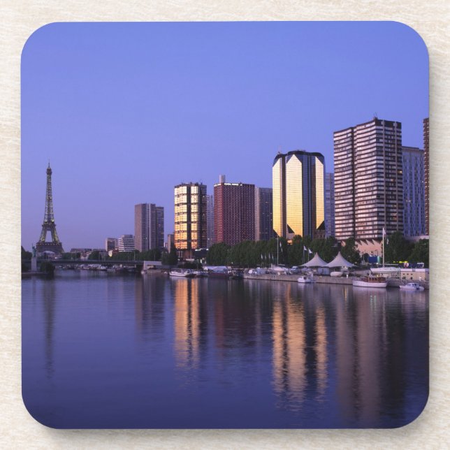 Front du Seine and Eiffel Tower, Paris, France Coaster (Front)