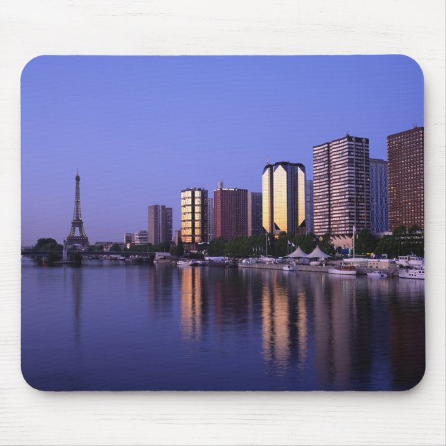 Front du Seine and Eiffel Tower, Paris, France Mouse Pad (Front)