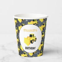 Front End Loader Construction Truck Birthday