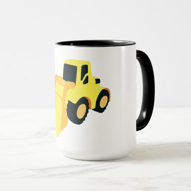 Front End Loader Construction Truck Mug (Front Right)