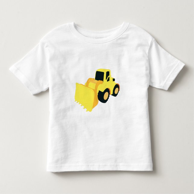 Front End Loader Construction Truck Toddler T-Shirt (Front)