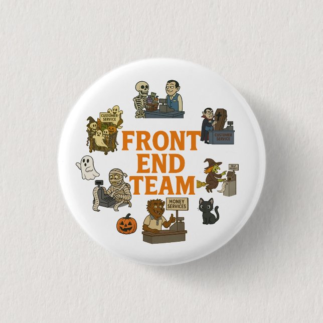Front End Team Halloween 3 Cm Round Badge (Front)