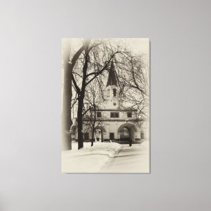 Front Gate of Moscow estate museum-reserve Kolomen Canvas Print