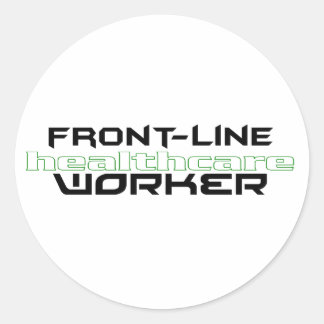 FRONT-LINE HEALTHCARE WORKER CLASSIC ROUND STICKER