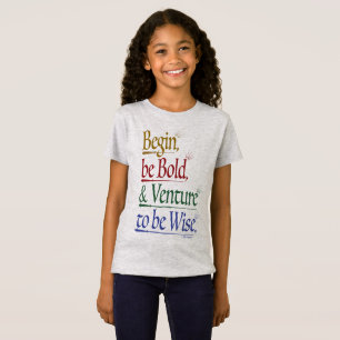 Front - Magical Horace Quote Girls' Slim Fit Tee