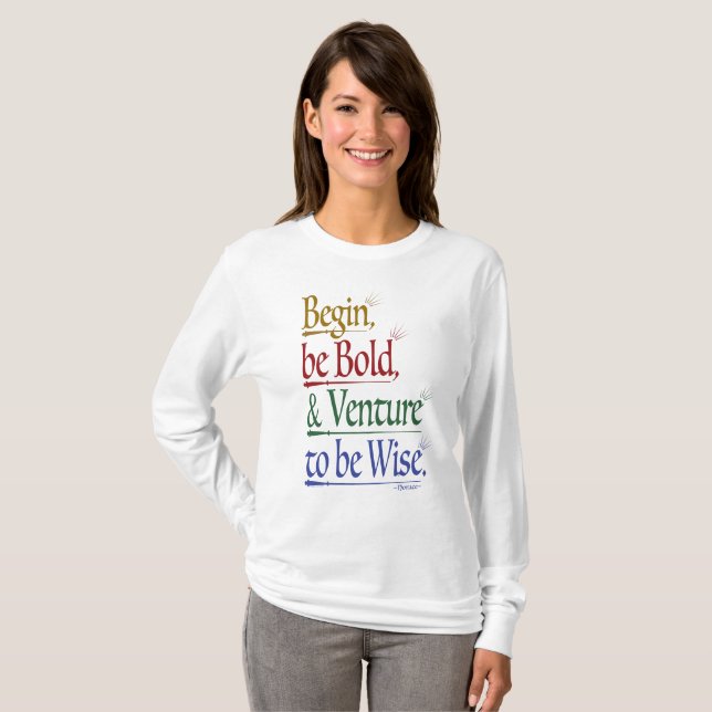 Front - Magical Horace Quote Long Sleeve Shirt (Front Full)