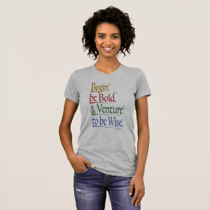 Front - Magical Horace Quote Slim Fit Women's Tee