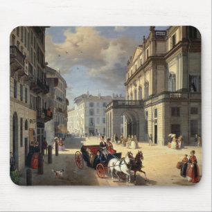 Front of La Scala Theatre, 1852 Mouse Pad