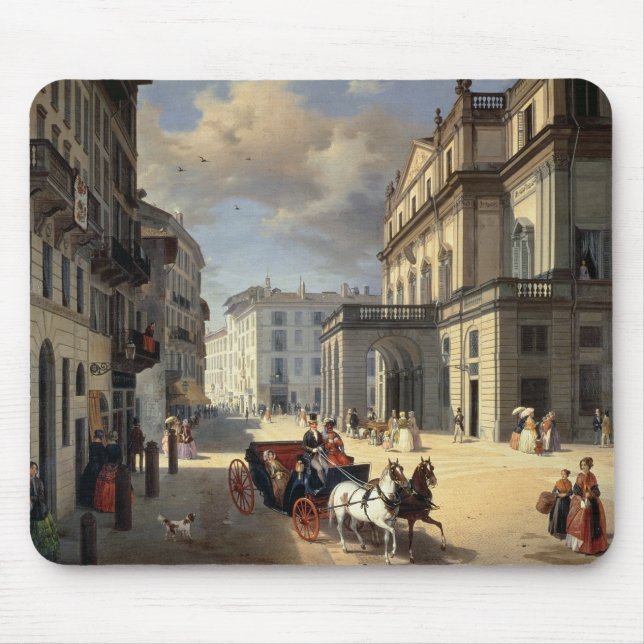 Front of La Scala Theatre, 1852 Mouse Pad (Front)