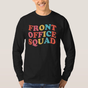Front Office Squad Best Ever Secretary Retro Back  T-Shirt