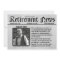 Front Page Newspaper Retirement Party Invitation