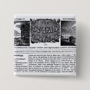 Front page of the 'National Co-operative Trades' 15 Cm Square Badge