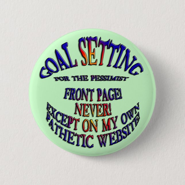Front Page Online Never 6 Cm Round Badge (Front)