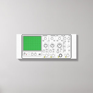 Front Panel Generic Oscilloscope Voltage Tester Canvas Print