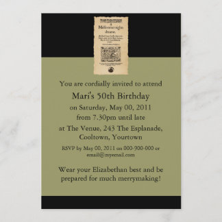 Front Piece to A Midsummer Nights Dream Quarto Invitation