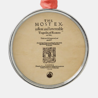 Front Piece to Romeo & Juliet Quarto (1599) Metal Tree Decoration