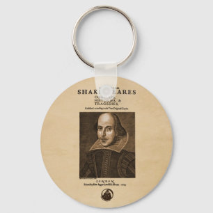 Front Piece to Shakespeare's First Folio Key Ring