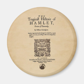 Front Piece to the Hamlet Quarto (1605 version) Magnet