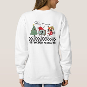 Front pocket name Christmas Movie Watching Shirt