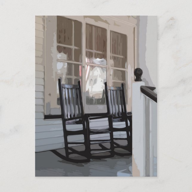 Front Porch in Ocean Grove NJ Postcard (Front)