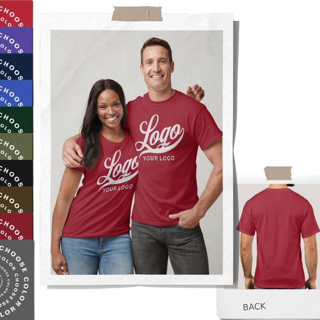 Front print Business logo Company Men Women Maroon T-Shirt (Creator Uploaded)