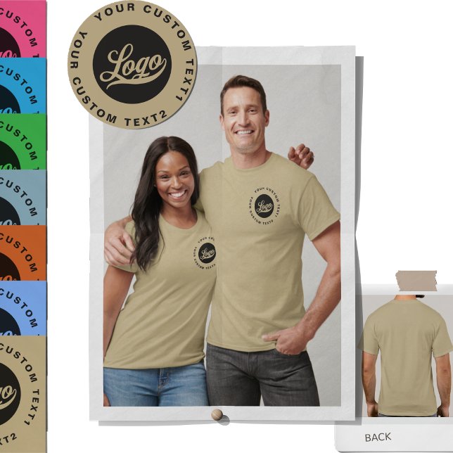 Front print. Business logo +DarkText II Women Men T-Shirt (Creator Uploaded)