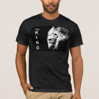 Front Print The King Pop Art Lion Head Mens Modern