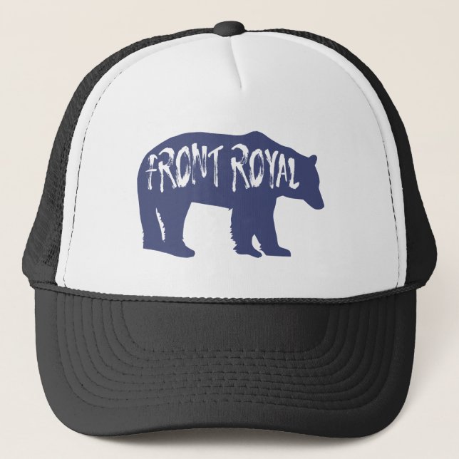 Front Royal Virginia Bear Trucker Hat (Front)