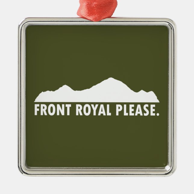 Front Royal Virginia Please Metal Tree Decoration (Front)