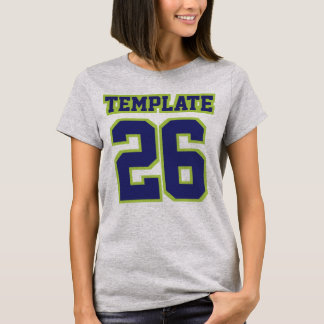 Front SILVER NAVY LIME Womens Bella Flowy Circle T-Shirt