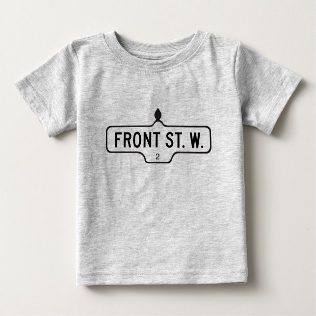 Front Street West, Toronto Street Sign Baby T-Shirt (Front)