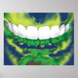 Front Teeth Design Dentist Orthodontist Poster