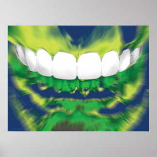 Front Teeth Design Dentist Orthodontist Poster