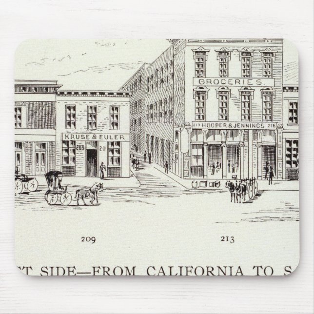 Front West side California and Sacramento Mouse Pad (Front)