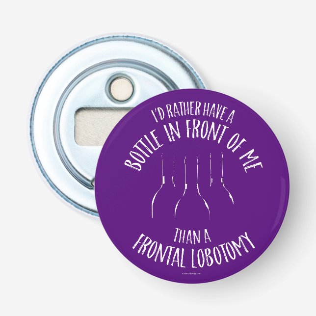 Frontal Lobotomy Bottle Opener (Front)
