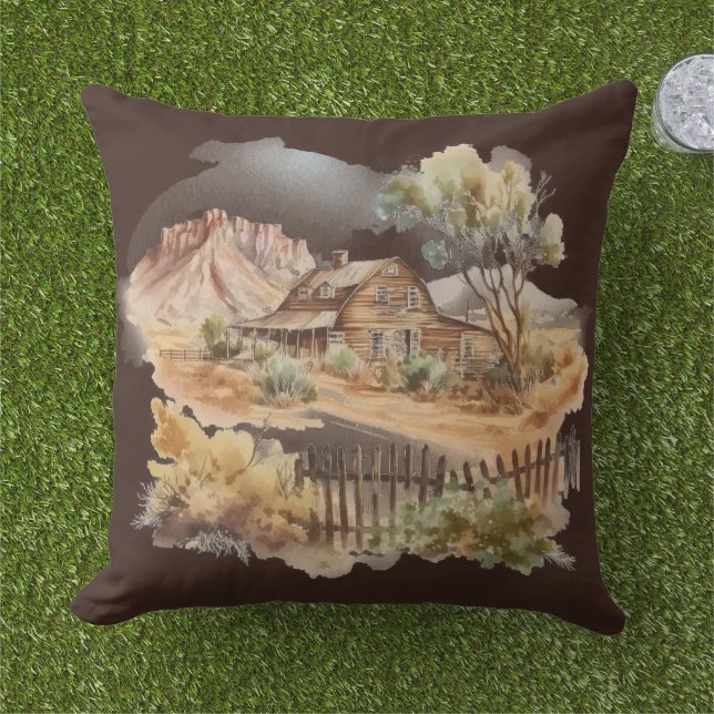 Frontier Barn Tetons Cushion (Grass)