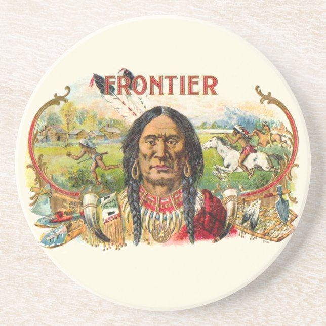 Frontier Cigar Advertising Coaster (Front)